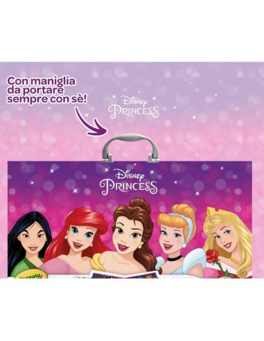 Disne valig Princess Arcobaleno artistic briefcase CRA25-1094 Crayola | Futurartshop.com