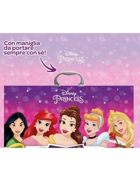 Disne valig Princess Arcobaleno artistic briefcase CRA25-1094 Crayola | Futurartshop.com