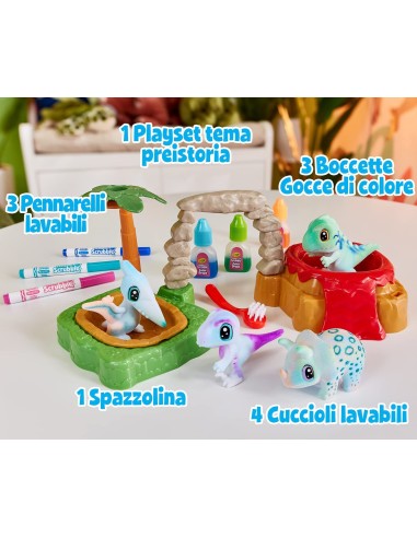 Washimals pets set Dinosauri CRA74-7459 Crayola | Futurartshop.com