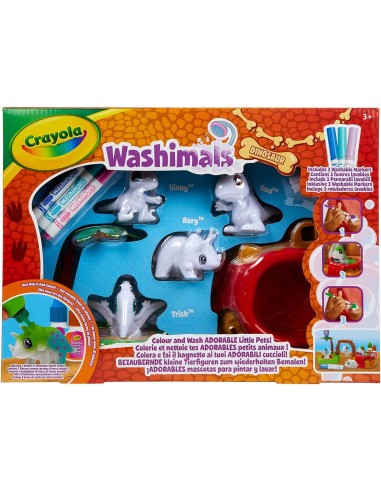 Washimals pets set Dinosauri CRA74-7459 Crayola | Futurartshop.com