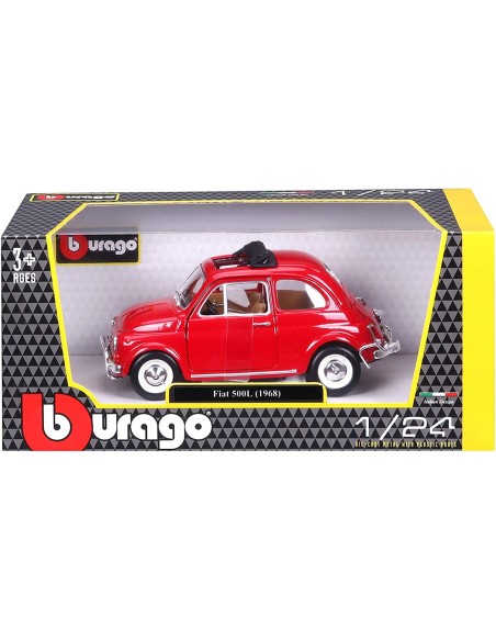 Burago Fiat 500 L die-cast in scale 1: 24 - 2 colors GOL18-22099 Burago | Futurartshop.com