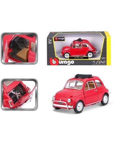 Burago Fiat 500 L die-cast in scale 1: 24 - 2 colors GOL18-22099 Burago | Futurartshop.com