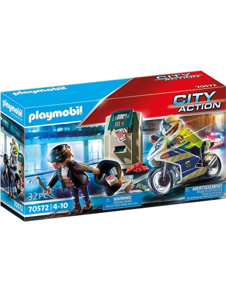 PLA CIT Mobil CIT Action Action-motorcycle cop and thief 70572 PLA70572 Playmobil | Futurartshop.com