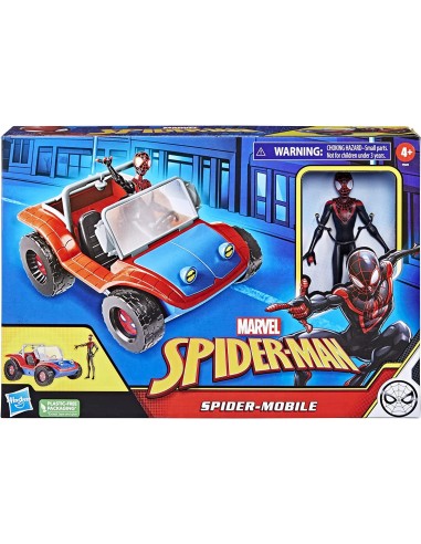 Spider-Man personaggio Miles Morales con Spider mobile HASF5620 Hasbro | Futurartshop.com
