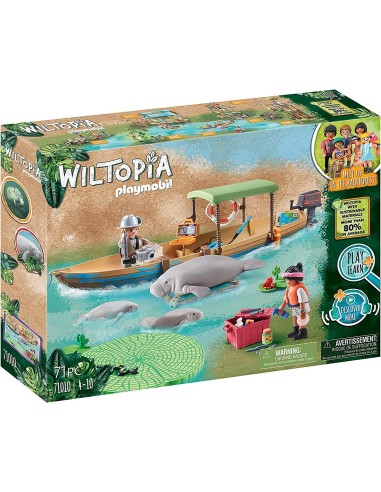 Playmobil Wiltopia - Gita in barca e lamantini della foresta Amazzonica 71010 PLA71010 Playmobil | Futurartshop.com