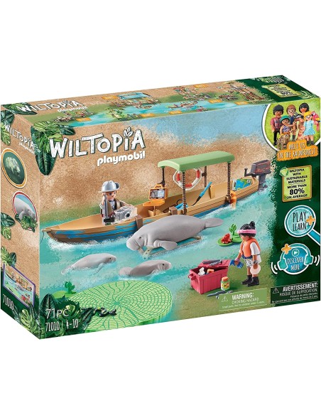 Playmobil Wiltopia - Gita in barca e lamantini della foresta Amazzonica 71010 PLA71010 Playmobil | Futurartshop.com