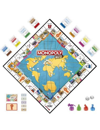 Monopoly - In viaggio per il mondo HASF4007 Hasbro | Futurartshop.com