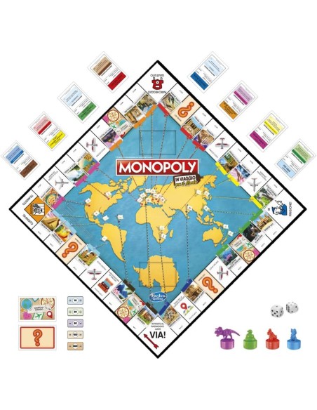 Monopoly - In viaggio per il mondo HASF4007 Hasbro | Futurartshop.com