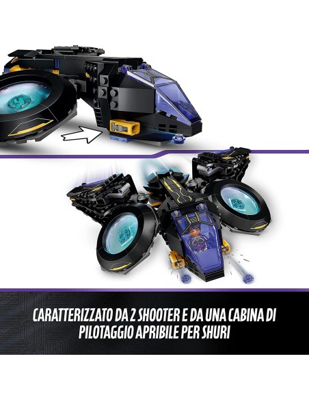 Lego Marvel Black Panther - Sunbird di Shuri 76211 LEG6378885 Lego | Futurartshop.com