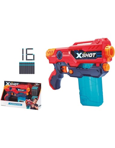 X-Shot pistola Hurricane con 16 dardi GIOPOS220130 Zuru | Futurartshop.com