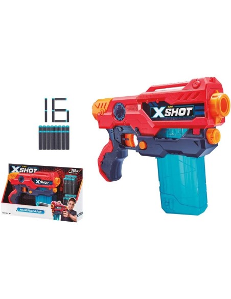 X-Shot pistola Hurricane con 16 dardi GIOPOS220130 Zuru | Futurartshop.com