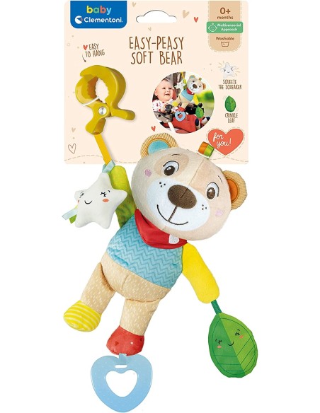 Baby Clem Orsetto tante attività sempre con me CLE17708 Clementoni | Futurartshop.com