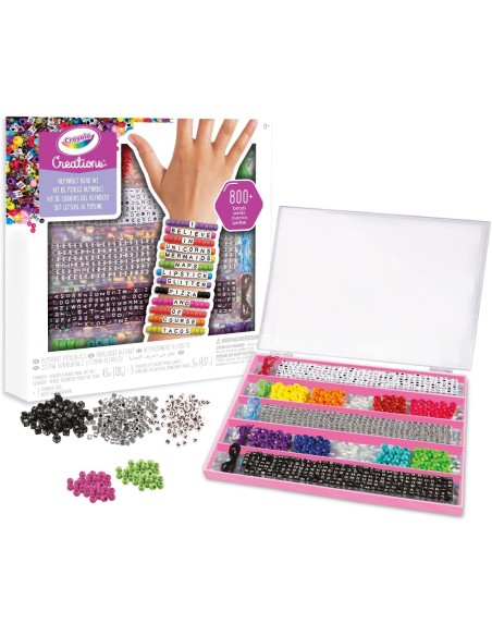 Creations set con lettere e perline colorate CRA04-4666 Crayola | Futurartshop.com