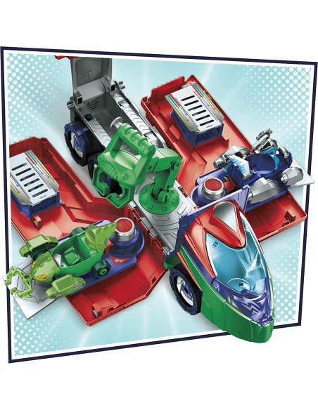 PJ Masks veicolo e lanciatore PJ Seeker 2 in 1 con personaggi TOYF2121 Hasbro | Futurartshop.com