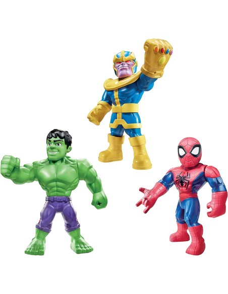 Super Hero Mega Mighties pack with 3 characters TOYE7772 Hasbro | Futurartshop.com
