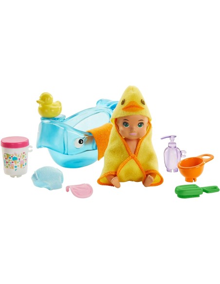 Barbie Skipper Babysitters set bagnetto con mini bambola TOYGHV83/GHV84 Mattel | Futurartshop.com