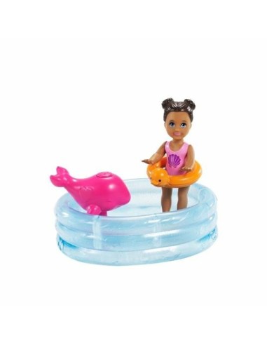 Barbie Babysitter playset bambole con piscina TOYFHY97/GRP39 Mattel | Futurartshop.com