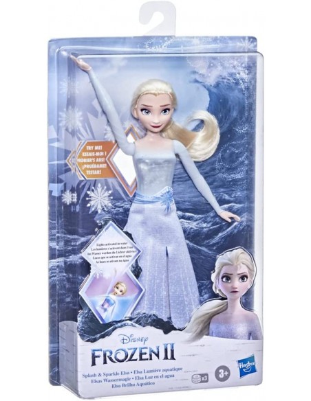 Muñeca Frozen II Elsa splash y corpiño brillante brillante TOYF0594 Hasbro- Futurartshop.com