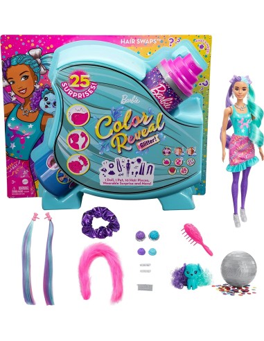 Barbie color Reveal Ultimate hair blue packaging TOYHBG38/HBG41 Mattel | Futurartshop.com