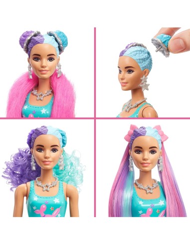 Barbie Color Reveal Ultimate Hair confezione azzurra TOYHBG38/HBG41 Mattel | Futurartshop.com