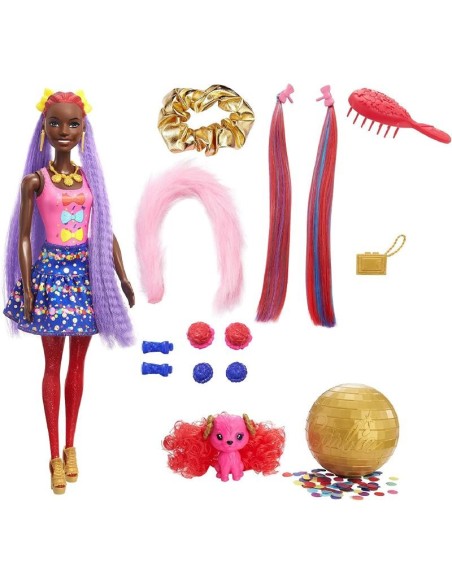 Barbie Color Reveal Ultimate Hair confezione gialla TOYHBG38/HBG40 Mattel | Futurartshop.com