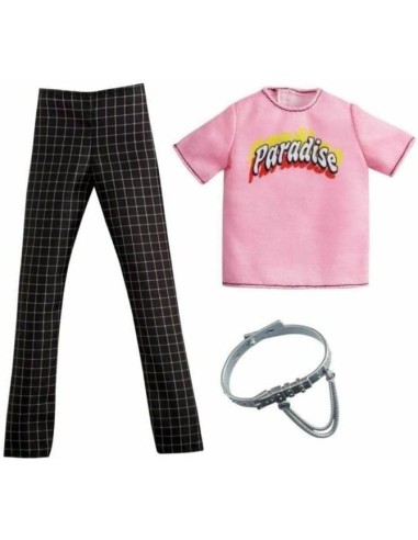 Barbie Look pack Ken maglia rosa e pantalone nero TOYGWC31/GRC74 Mattel | Futurartshop.com