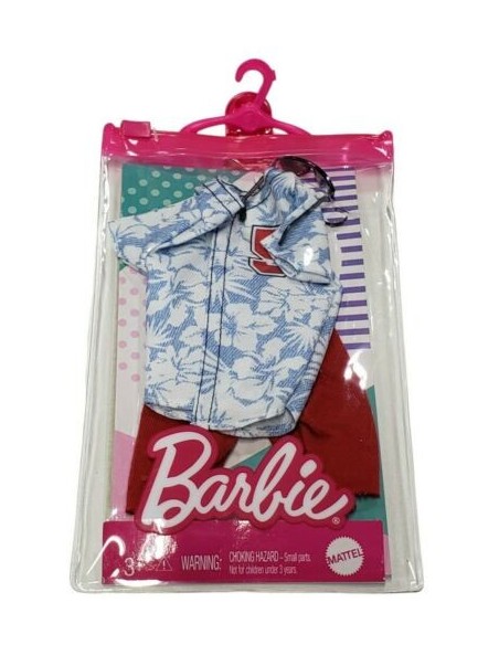 Barbie Look pack Ken maglia hawaiana con pantaloncino rosso TOYGWC31/GRC75 Mattel | Futurartshop.com