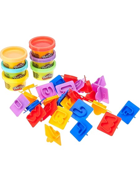 Play-Doh set formine lettere con 6 vasetti HASE85305L00/E8532 Hasbro | Futurartshop.com