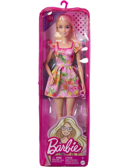 Barbie Fashionistas con vestito rosa floreale 181 TOYFBR37/HBV15 Mattel | Futurartshop.com