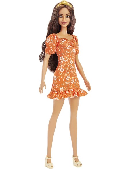 Barbie Fashionistas with orange dress 182 TOYFBR37/HBV16 Mattel | Futurartshop.com