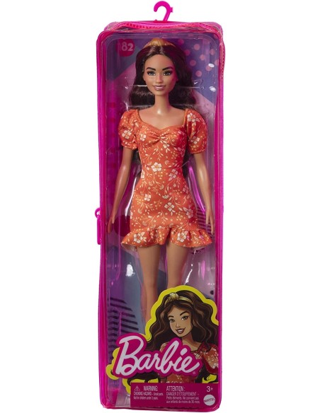 Barbie Fashionistas con vestito arancione 182 TOYFBR37/HBV16 Mattel | Futurartshop.com
