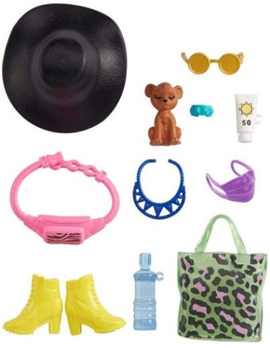 Barbie Look pack with black hat and bag TOYGWC28/GRC14 Mattel | Futurartshop.com