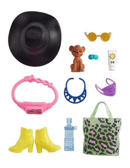 Barbie Look pack with black hat and bag TOYGWC28/GRC14 Mattel | Futurartshop.com