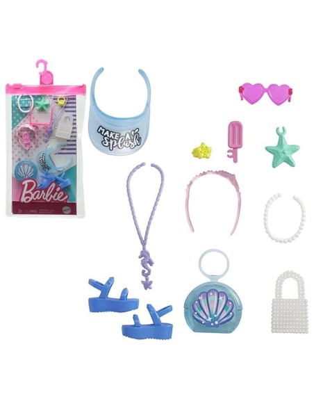Barbie Look pack con cappellino scritta make a splash TOYGWC28/GRC13 Mattel | Futurartshop.com