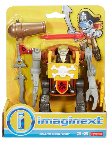 Imaginext personaggio Shark Mech Suit TOYDHH73/DTL97 Fisher Price | Futurartshop.com
