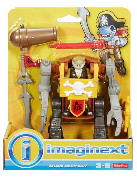 Imaginext personaggio Shark Mech Suit TOYDHH73/DTL97 Fisher Price | Futurartshop.com