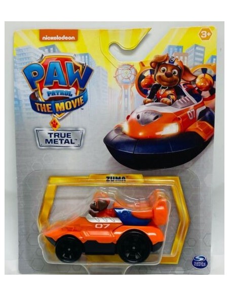 Paw Patrol personaggio Zuma con veicolo die-cast in metallo PMS6061570-5 Spin master | Futurartshop.com