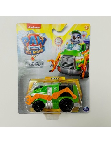 Paw Patrol personaggio Rocky con veicolo die-cast in metallo PMS6061570-1 Spin master | Futurartshop.com