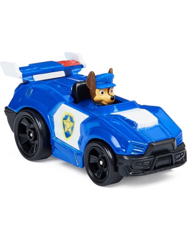 Paw Patrol personaggio Chase con veicolo die-cast in metallo PMS6061570-4 Spin master | Futurartshop.com