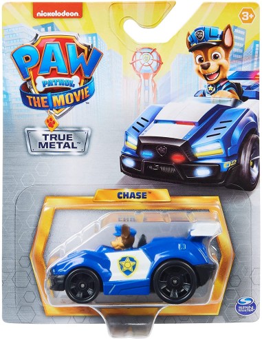 Paw Patrol personaggio Chase con veicolo die-cast in metallo PMS6061570-4 Spin master | Futurartshop.com