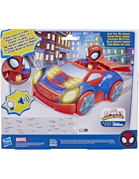 Spidey macchina Glow Tech Web Crawler con personaggio HASF4252/F4530 Hasbro | Futurartshop.com
