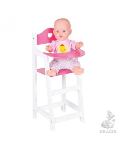 Wooden High Chair for dolls FIC551-0302 Futurart | Futurartshop.com