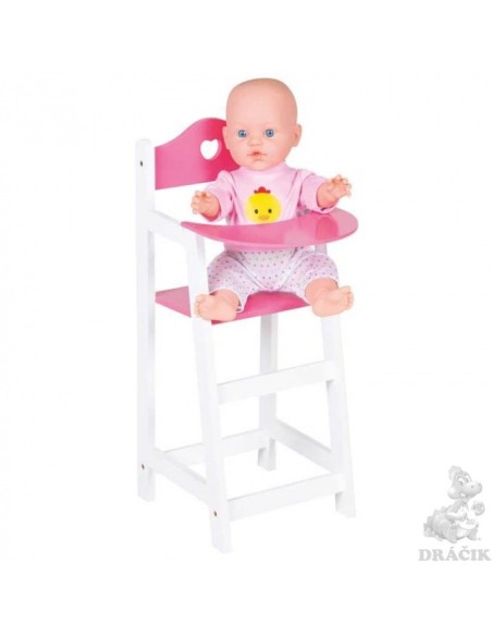 Wooden High Chair for dolls FIC551-0302 Futurart | Futurartshop.com