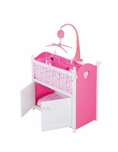 Cot with wooden furniture and music FIC551-0315 Futurart | Futurartshop.com