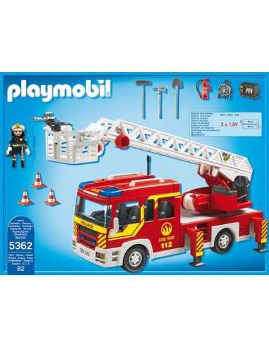 Playmobil fire ladder truck with lights and sounds PLA5362 Playmobil | Futurartshop.com