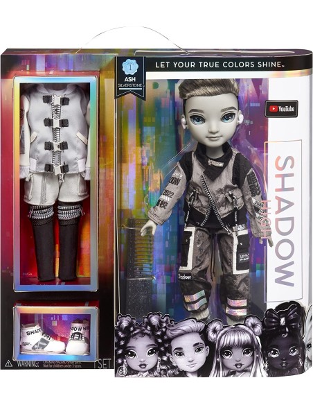 Rainbow High serie Shadow High bambola Ash Silverstone MGA583578EUC MGA | Futurartshop.com
