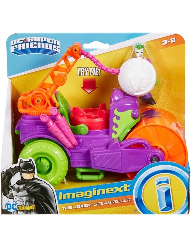 Imaginext personaggio Joker con rullo compressore GEBM5649/GKJ23 Mattel | Futurartshop.com