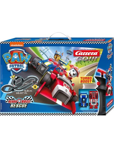 Paw Patrol pista Ready Race Rescue con due veicoli STA20062535 Carrera go | Futurartshop.com