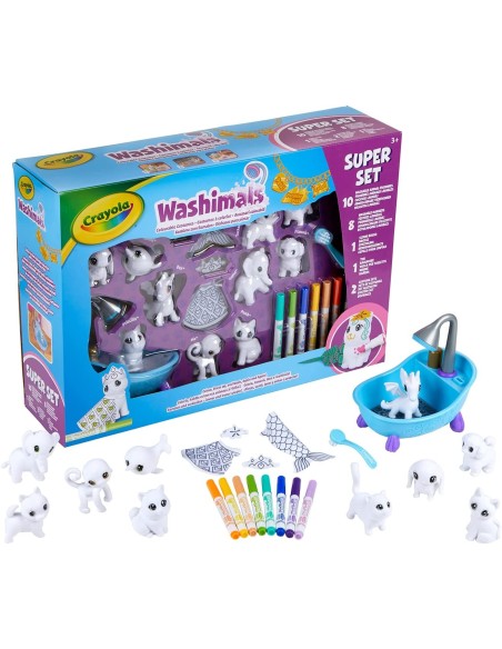 ashAshimals Super Set with animals and colorable accessories CRA74-7461 Crayola | Futurartshop.com