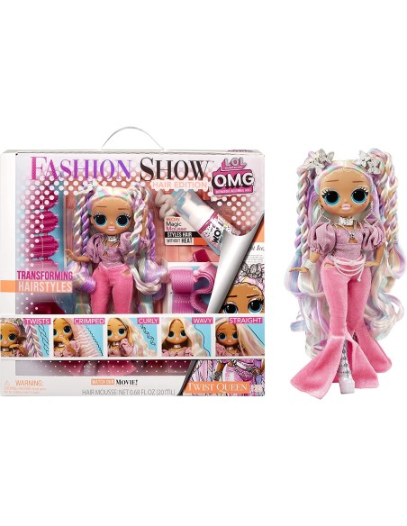 LOL OMG Fashion Show Hair Edition bambola Twist Queen MGA584292EUC MGA | Futurartshop.com